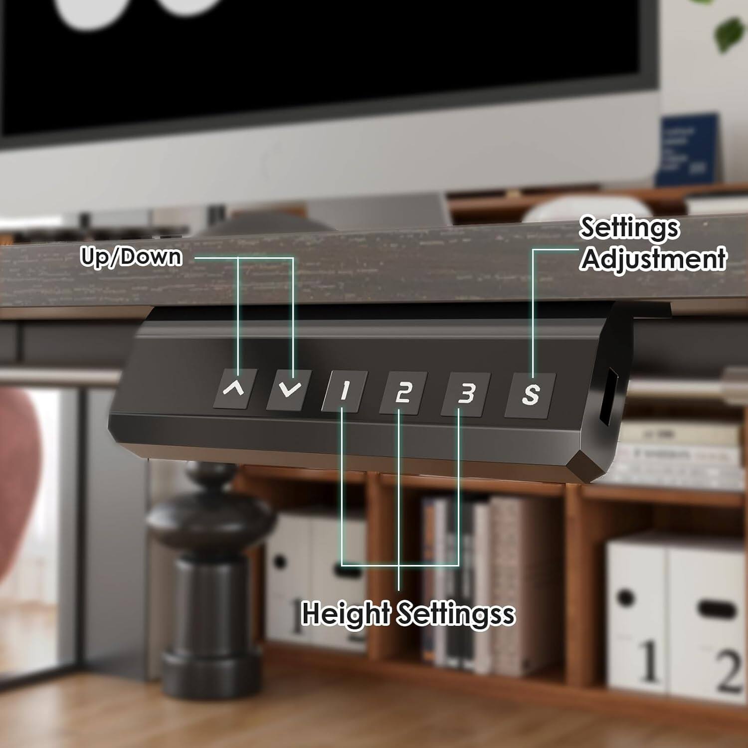Up/Down  
Settings Adjustment  
Height Settings  
1 2 3 S