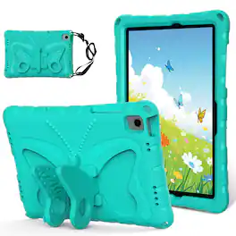 Dteck - Kids Case for Samsung Galaxy Tab A11+ 2025 / A9+ 2023 Case 11 Inch with Strap & Stand, Shockproof EVA Protective Cover - Mint