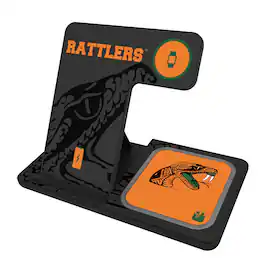 Keyscaper - Florida A&M Rattlers Three-in-One Charging Station - Black