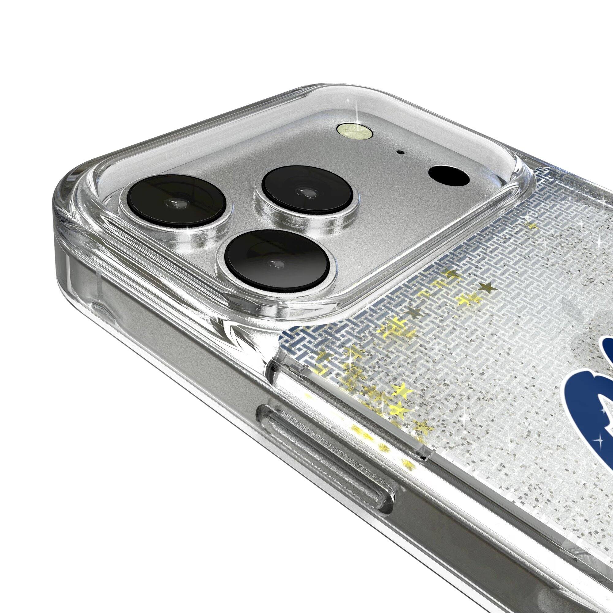 Alt View 2. Keyscaper - Ole Miss Rebels Linen Logo iPhone Glitter Case - 16 Pro Max - Multicolor.