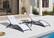 Alt View 1. PURPLE LEAF - 3-Pieces Oversized Aluminum Outdoor Chaise Lounge Patio Lounge Chair with Side Table, White - White.