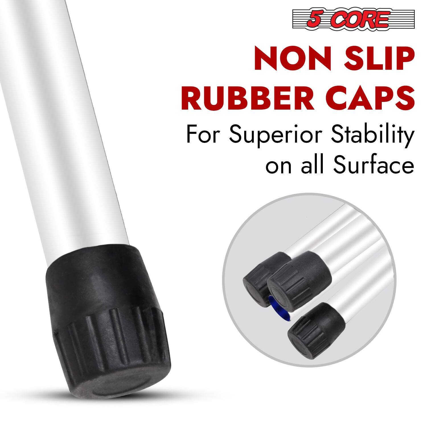 5 Core Non Slip Rubber Caps for Superior Stability on All Surfaces