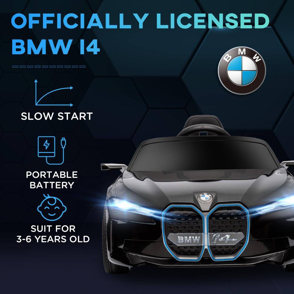OFFICIALLY LICENSED  
BMW I4  

- SLOW START  
- PORTABLE BATTERY  
- SUIT FOR 3-6 YEARS OLD