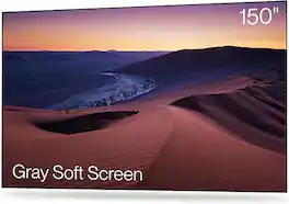 AWOL Vision - 150" Fixed Frame Projector Screen, Matte Gray ALR Screen with 170° Wide Viewing Angle, 16:9 8K/4K UHD Projection Screen
