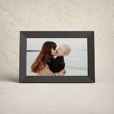 Front. Aura Home - 10.1" HD Wifi Carver Stone Basalt- Digital Photo Frame by Aura - Basalt.