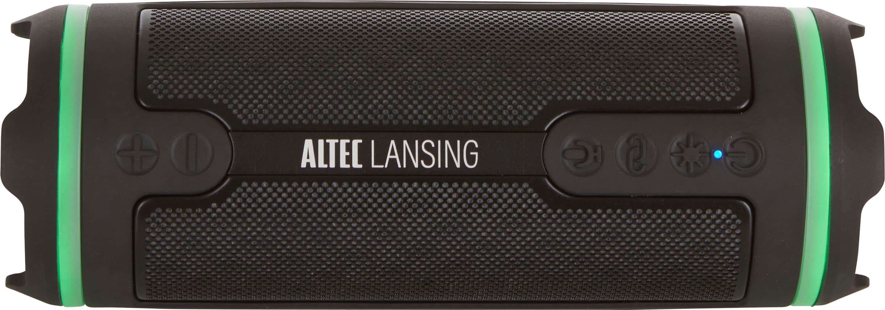 Altec Lansing - Bluetooth HydraMotion 2.0 EverythingProof Portable Speaker with LED Lights - Black/Gray - Front_Zoom
