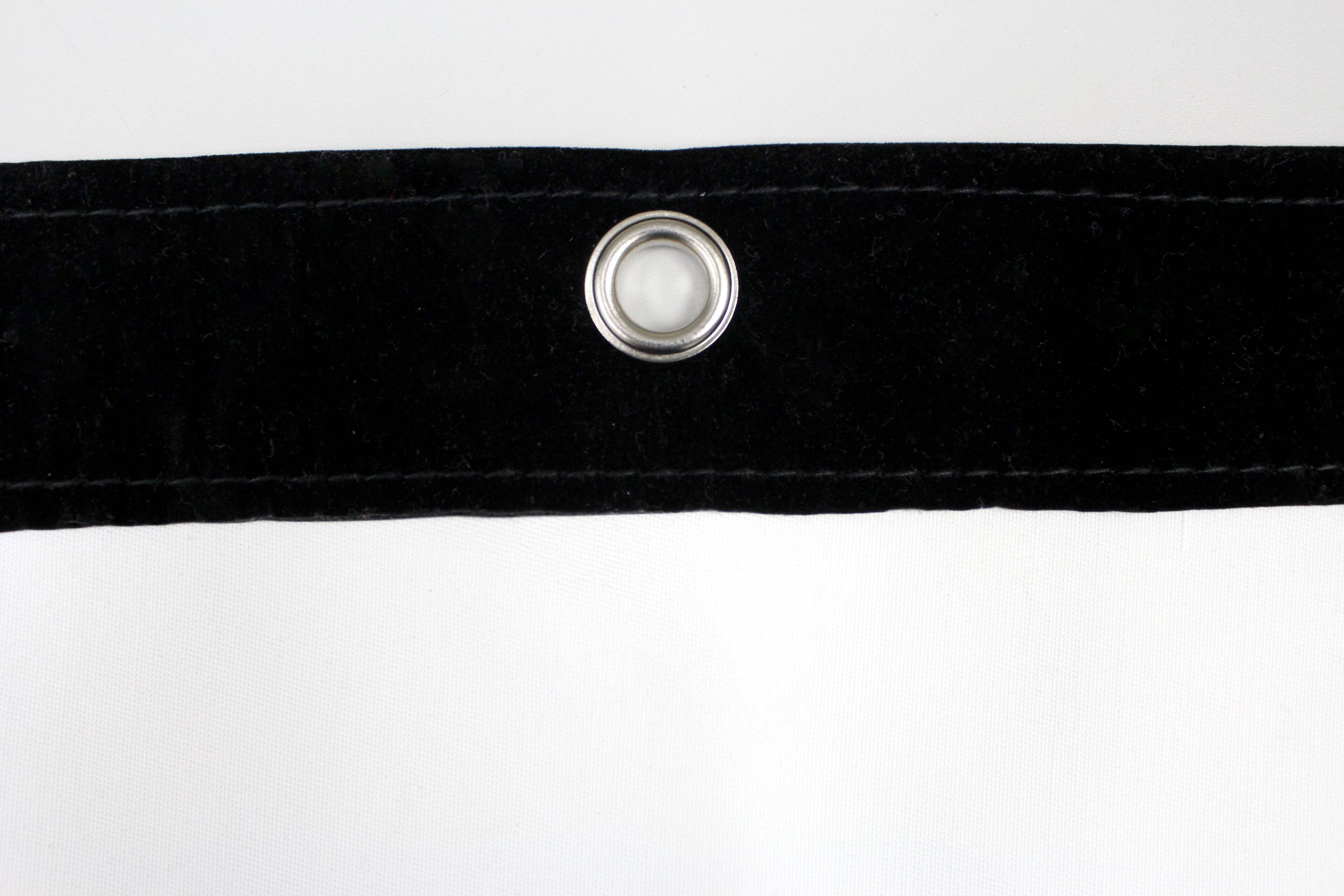 Alt View 1. Elite Screens - GolfSim DIY, ImpactWhite 360 Golf , Velvet Border w/ Metal Grommets, 118.1"x118.1" DIY9.8X9.8-IPW360-F - White.