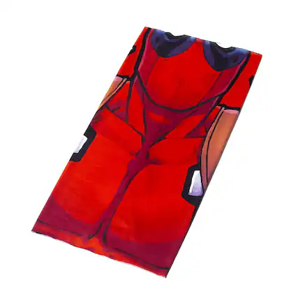Front. Concept One - Marvel Deadpool Neck Gaiter | One Size - Red.