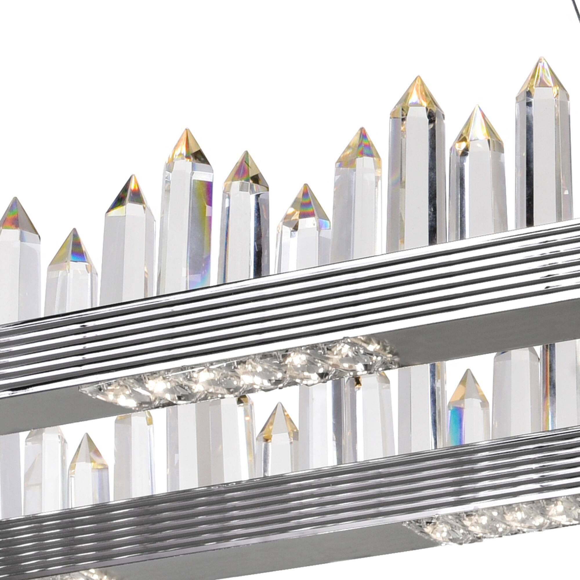 Alt View 1. CWI Lighting - Agassiz LED Island/Pool Table Chandelier With Polished Nickel Finish - Polished Nickel.