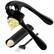 Front. Zulay Kitchen - Zulay Kitchen Premium Garlic Press with Soft, Easy to Squeeze Handle - Includes Silicone Garlic Peeler & Cleaning Brush - Black.