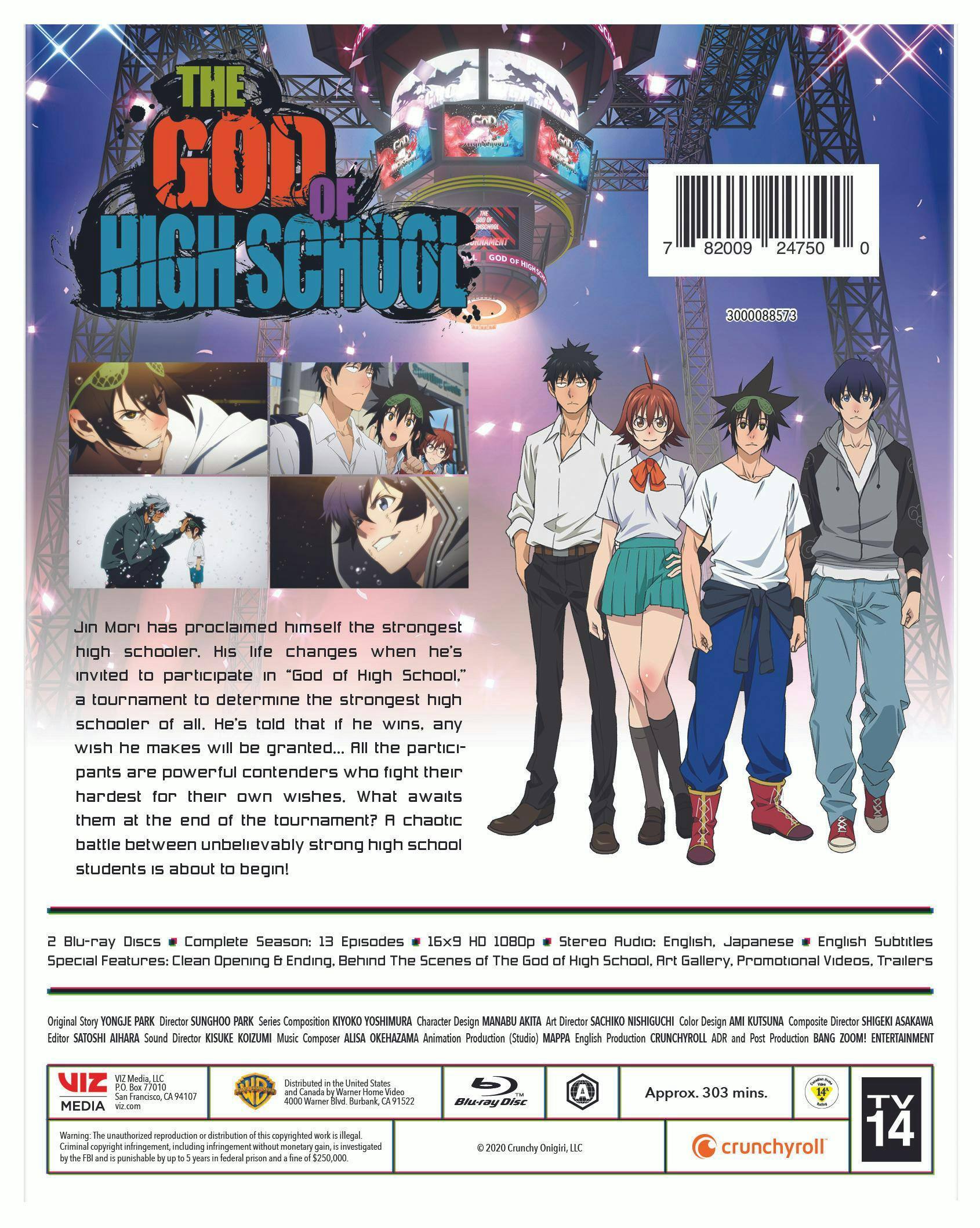 Back. The God of High School: The Complete Series [Blu-ray].