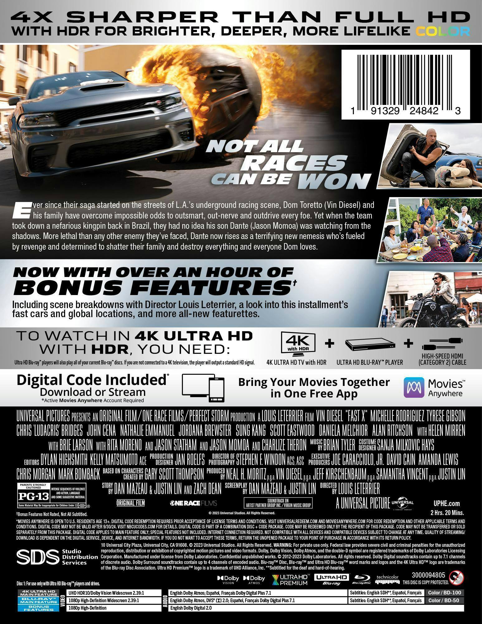 Angle. Fast X - Limited Edition Steelbook (4K Ultra HD + Blu-ray) [UHD].