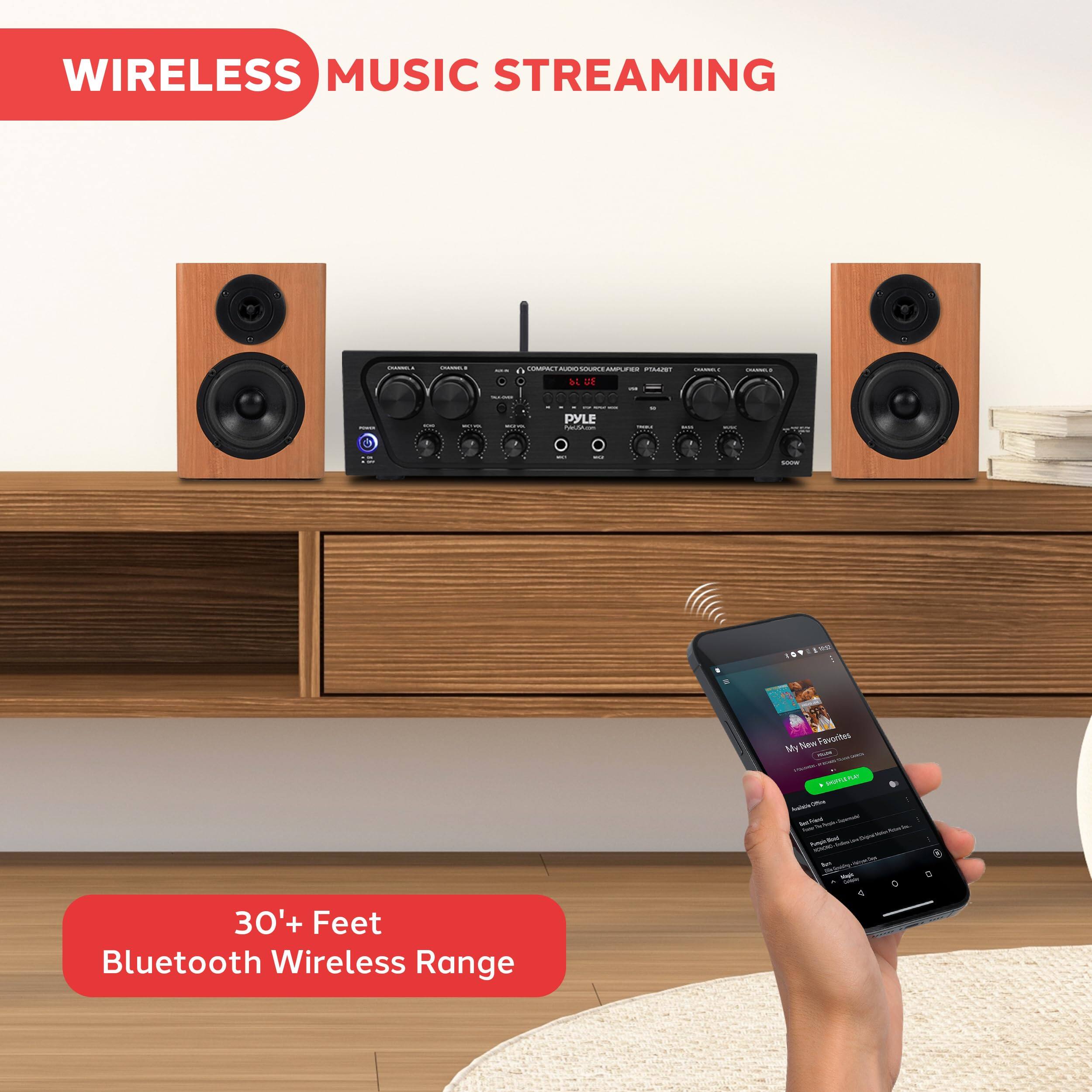 WIRELESS MUSIC STREAMING

30'+ Feet Bluetooth Wireless Range