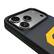 Alt View 2. Keyscaper - Cal Bears Linen Logo iPhone Magnetic Bump Case - 16 Pro Max - Black.