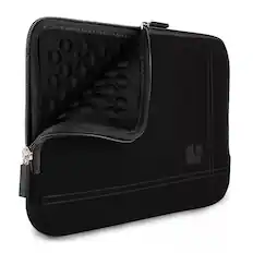 Front. Kitcheniva - Padded Laptop Sleeve Case Bag For 16" Laptop Black - Black.