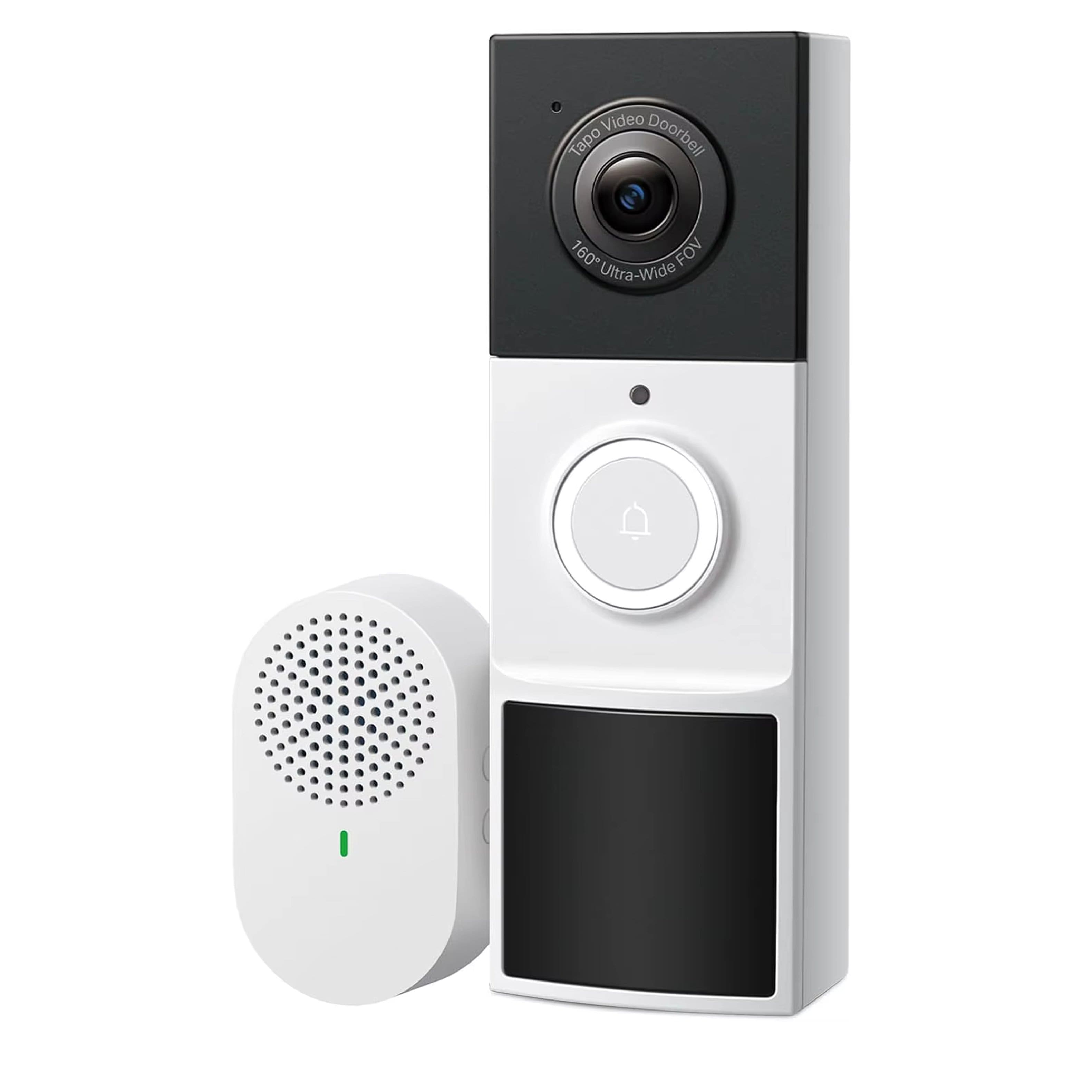 PRIMEPLUS - Smart Video Doorbell Camera Wireless with Chime, 2K Resolution, Full Color Night Vision & Spotlights