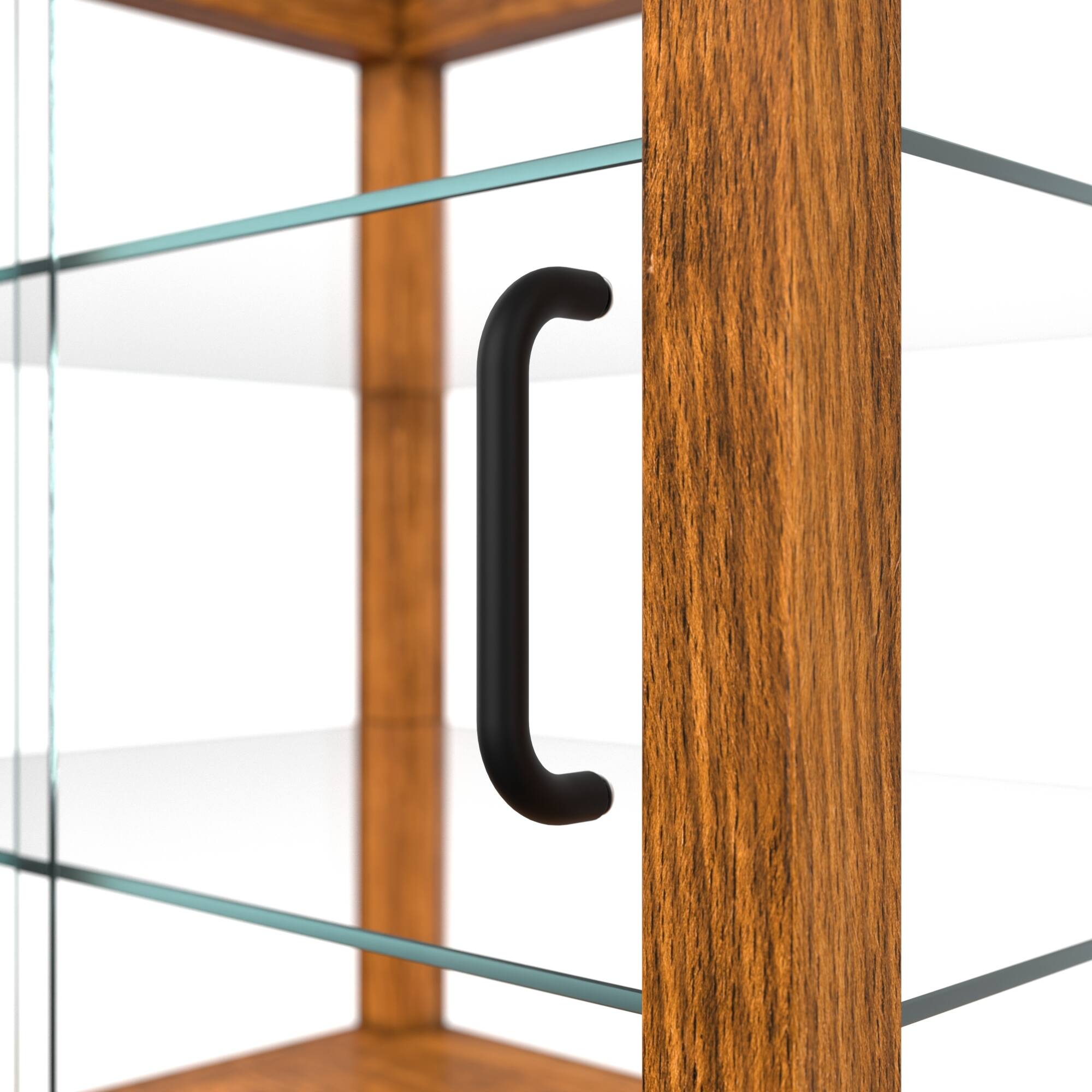 Alt View 9. Koolmore - 20 In. 3-Tier Artisan Light Wooden Bakery Square Display case, 2.5 cu. ft. (KM-BDW-20L) - Ash wood color.