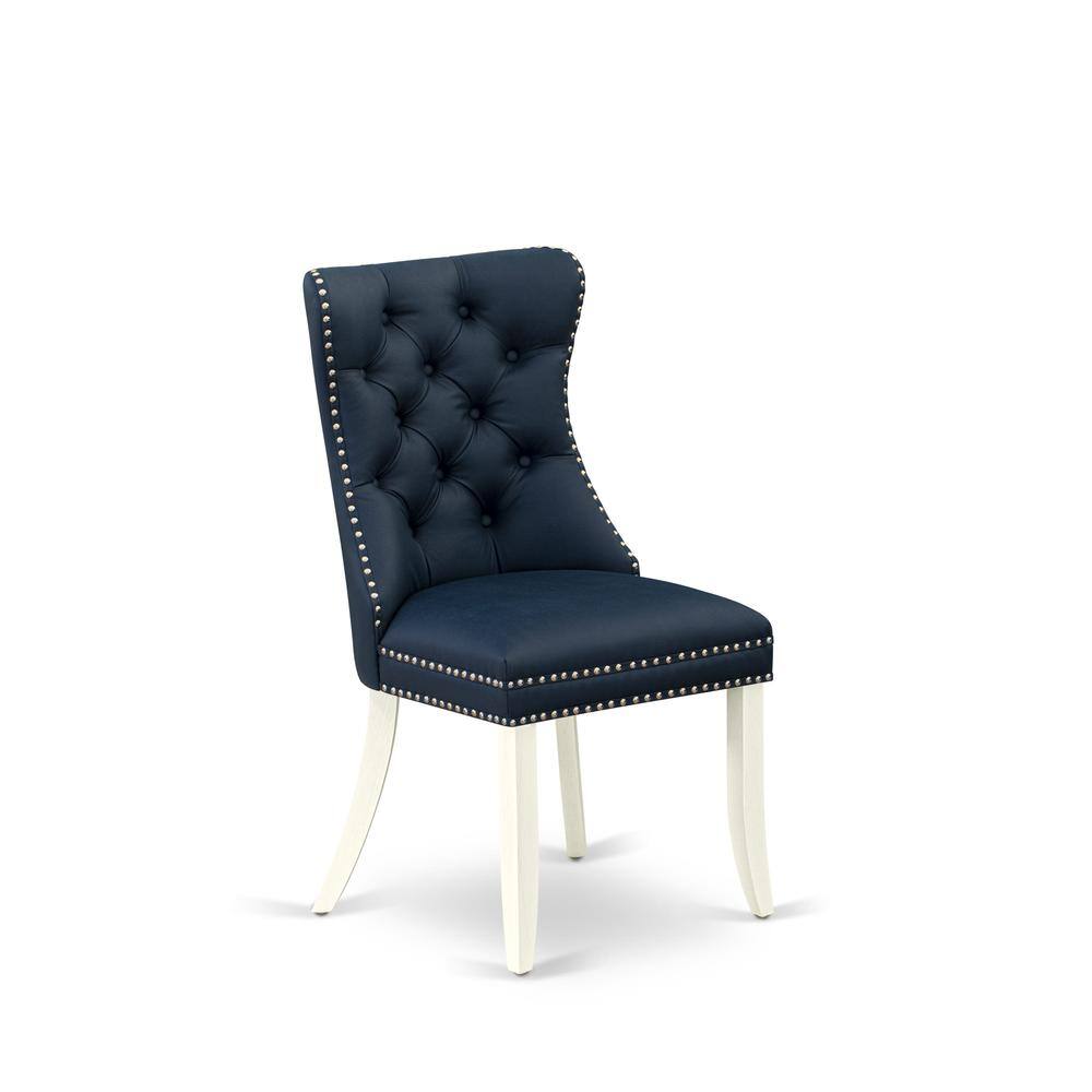 Left. East West Furniture - Parson Dining Chairs - White.