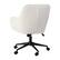 Alt View 18. Martha Stewart - Rayna Boucle Office Chair - White Boucle/Oil Rubbed Bronze.