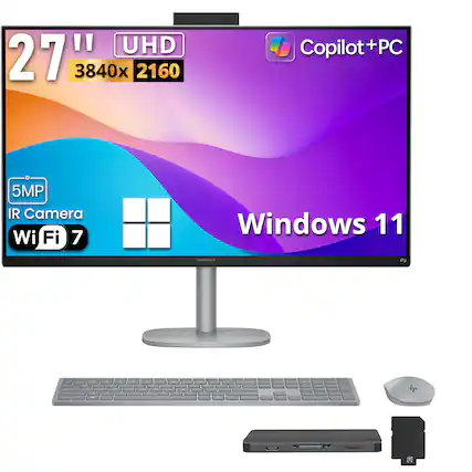 27" UHD 3840x2160
Copilot+PC
5MP IR Camera Wi-Fi 7
Windows 11
OnnStudio