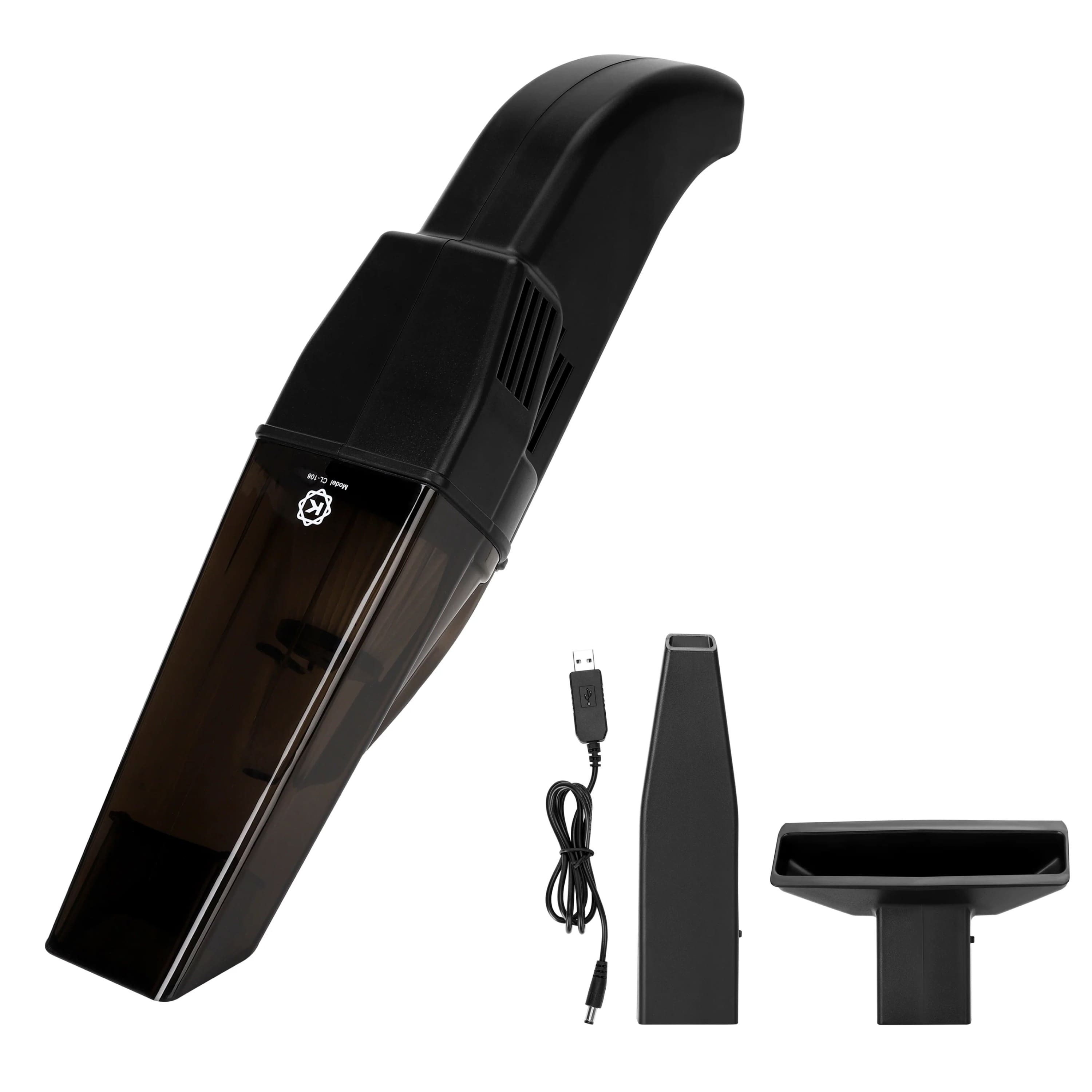 Front. Techko Maid - KOBOT Portable Cordless Handheld Vacuum - Black - Black.