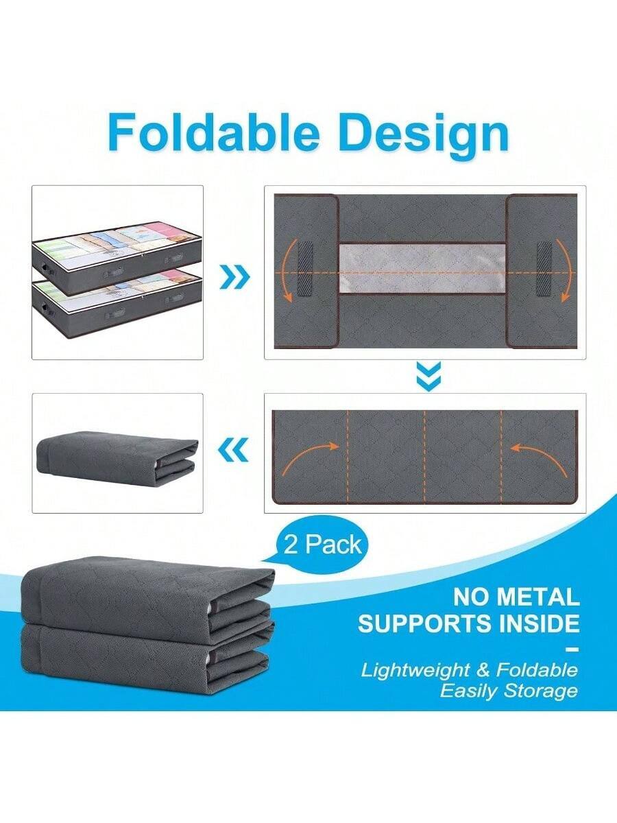 Foldable Design

2 Pack

NO METAL SUPPORTS INSIDE

Lightweight & Foldable Easily Storage
