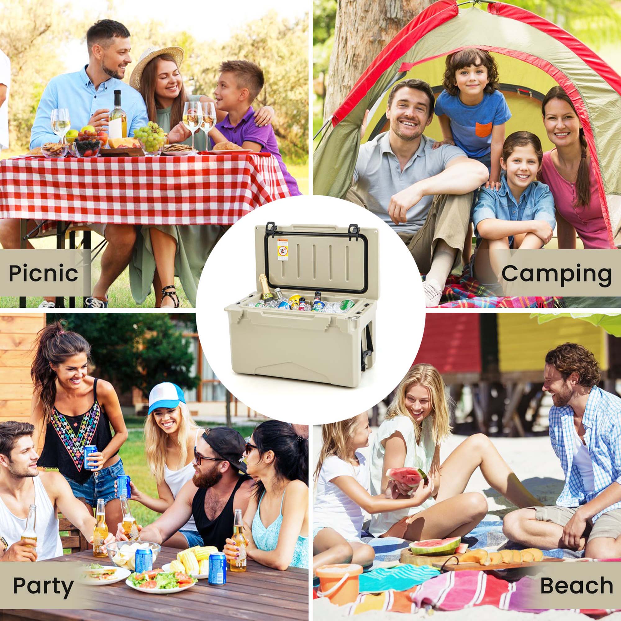 Picnic  
Camping  
Party  
Beach