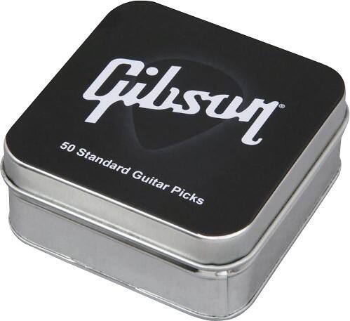 Angle Standard. Gibson - Extra-Heavy Guitar Pick (50-Pack) - Black.
