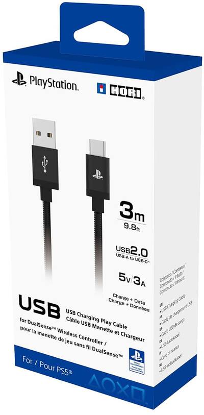 Power HORI USB Charging Play Cable: Officially Licensed by Sony Power HORI USB Charging Play Cable: Officially Licensed by Sony