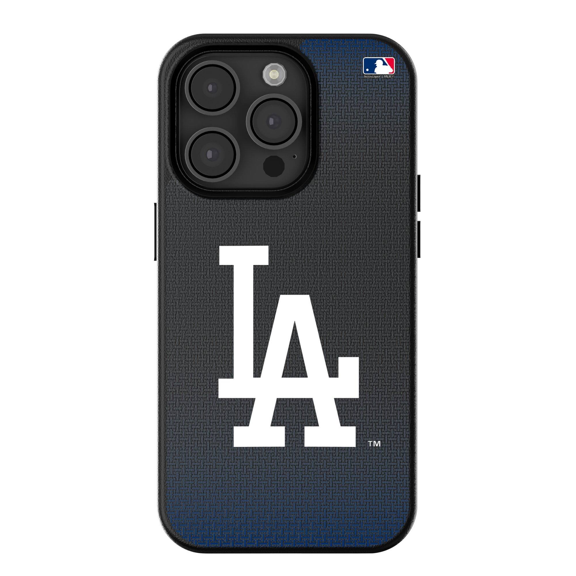 Keyscaper - MLB - Los Angeles Dodgers Linen Logo iPhone Magnetic Bump Case - 15 - Black price history on PriceWatchPro