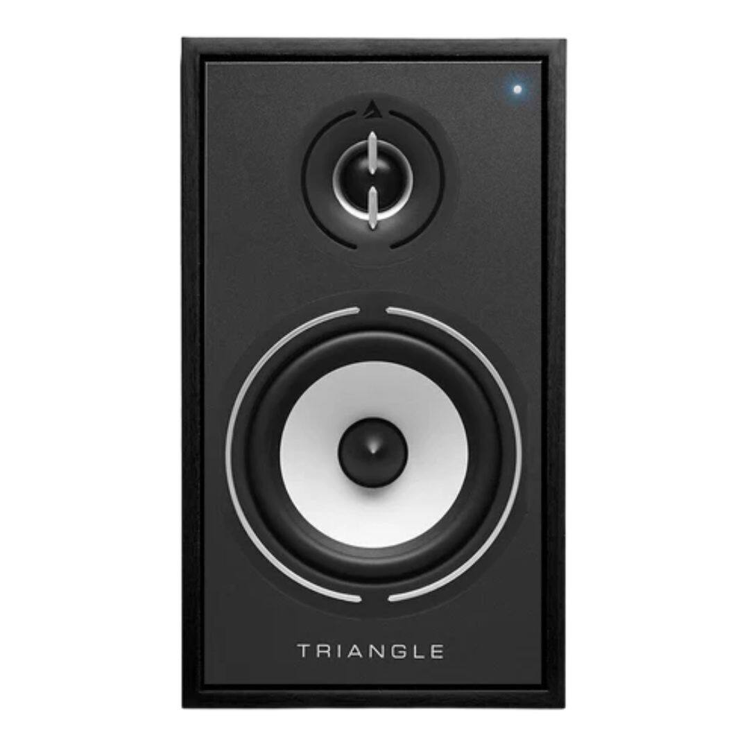 Angle. Triangle - Triangle Borea BR02 Active Bluetooth Bookshelf Speaker Pair - Black Ash  (BR02BT) - Black.