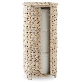 Casafield - Toilet Paper Roll Holder Stand - Bathroom Tissue Storage - Whitewash