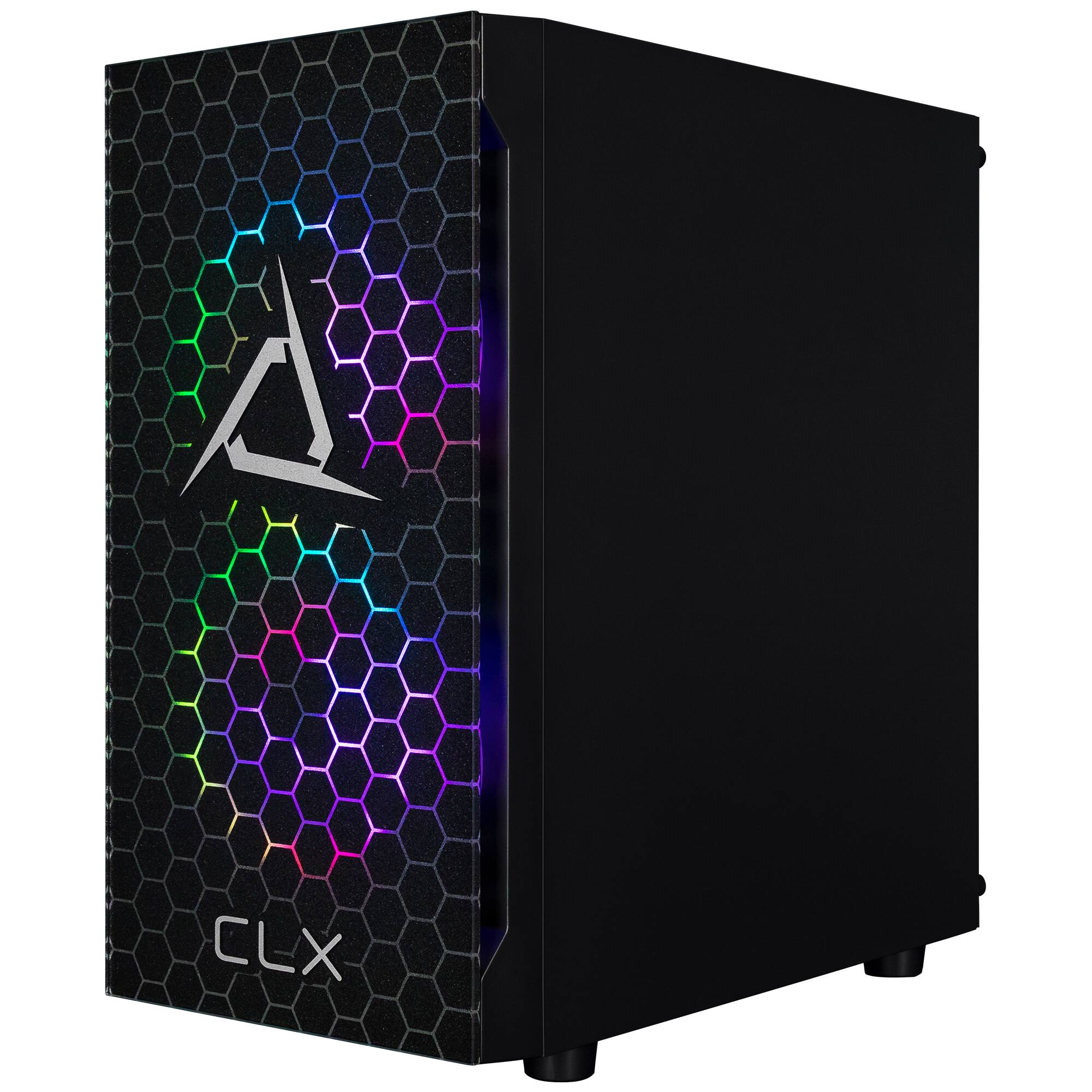Alt View 5. CLX - SET Gaming Desktop - AMD Ryzen 5 9600X - 32GB DDR5 5600 Memory - GeForce RTX 4060 - 1TB NVMe M.2 SSD - Black.