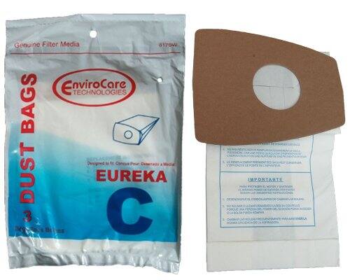 Genuine Filter Media  
8179W  
EnviroCare Technologies Bags  
Reconcue Pour DUST  
EUREKA 3 C  
Le Plus Important