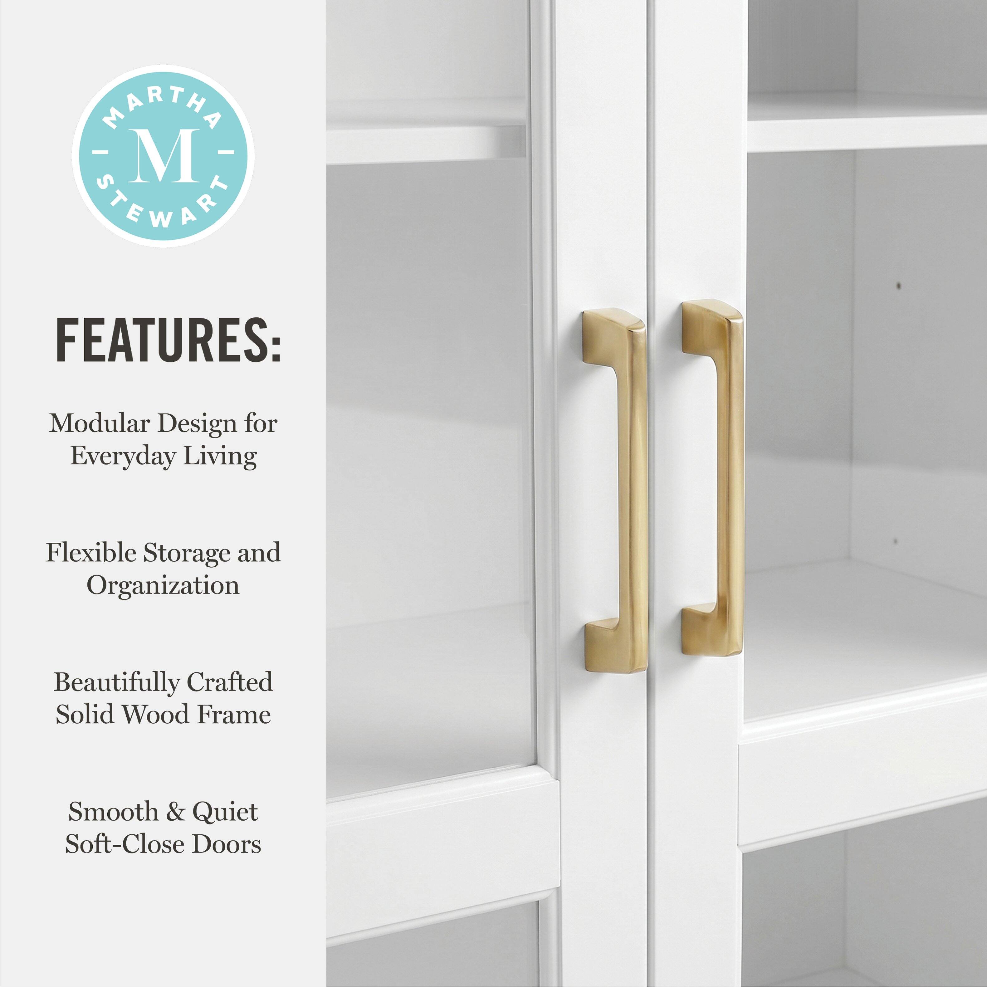 MARTHA - M STEWART FEATURES: Modular Design for Everyday Living Flexible Storage and Organization Beautifully Crafted Solid Wood Frame Smooth & Quiet Soft-Close Doors