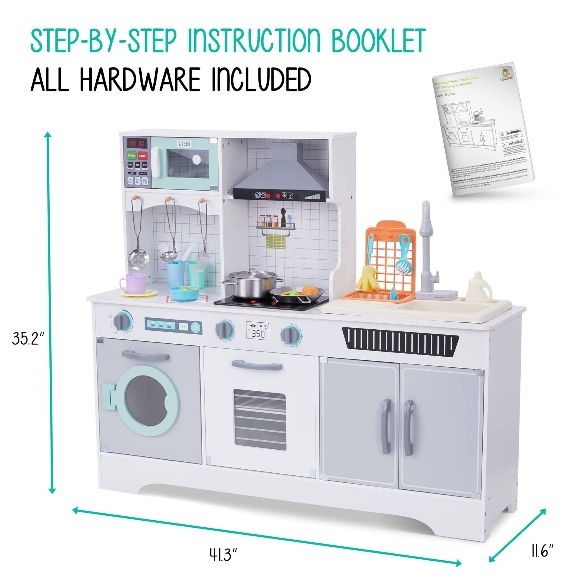 STEP-BY-STEP INSTRUCTION BOOKLET ALL HARDWARE INCLUDED 35.2" 41.3" 11.6"