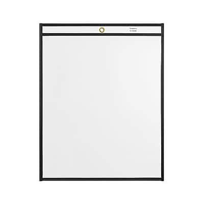 Front. Staples - Heavy Weight Job Ticket Holder, 11" x 14", 25/Pack - Clear.