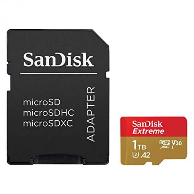 SanDisk - Extreme 1 TB Class 3/UHS-I (U3) V30 microSDXC - 190 MB/s Read - 130 MB/s Write  - Lifetime Warranty