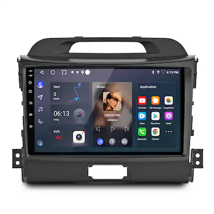 M - T 6:13 PM
Navi 0 km/h
Music
Application
06:13 Friday
UNKNOWN UNKNOWN
YouTube
File Manager
ImageScan
Video
Play Store
Radio
DVR ... REC
Bluetooth
Chrome