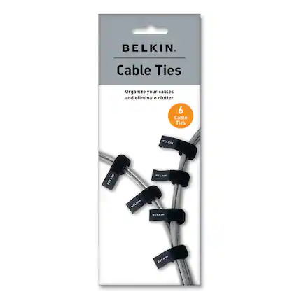 BELKIN
Cable Ties
Organize your cables and eliminate clutter
6 Cable Ties
BELKIN
BELKIN
BELKIN
BELKIN
BELKIN
BELKIN