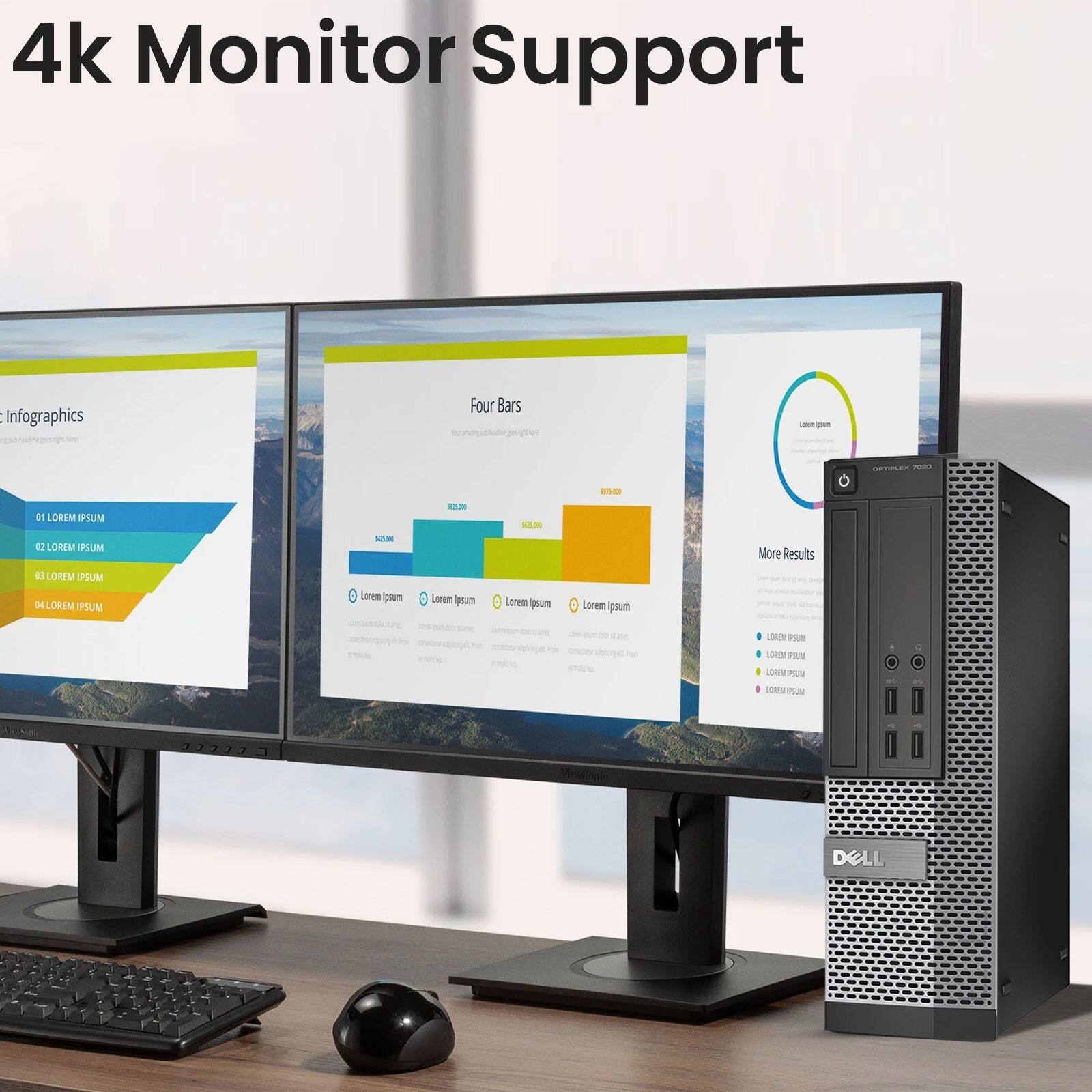 4k Monitor Support
Infographics
- 01 LOREM IPSUM
- 02 LOREM IPSUM
- 03 LOREM IPSUM
- 04 LOREM IPSUM
Four Bars
- 50,000
- 50,000
- 50,000
- 50,000
More Results
- LOREM IPSUM
- LOREM IPSUM
- LOREM IPSUM
- LOREM IPSUM