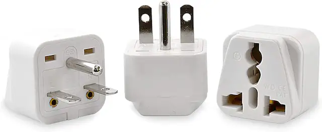 Front. Ceptics - Ceptics Universal USA NEMA 5-15R to NEMA 6-15P Plug Adapter - White.