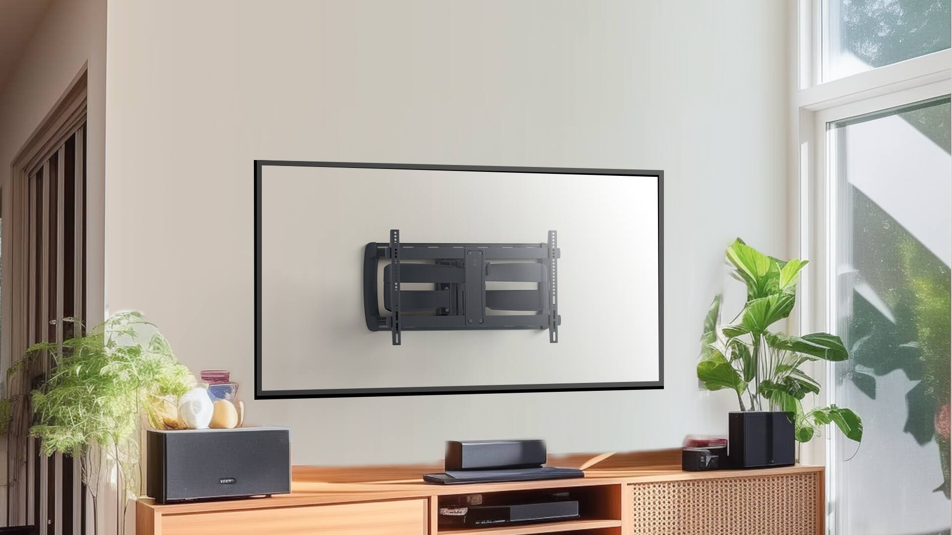 Alt View 11. ErgoAV - 42″-90″ Full Motion TV Mount - Black.