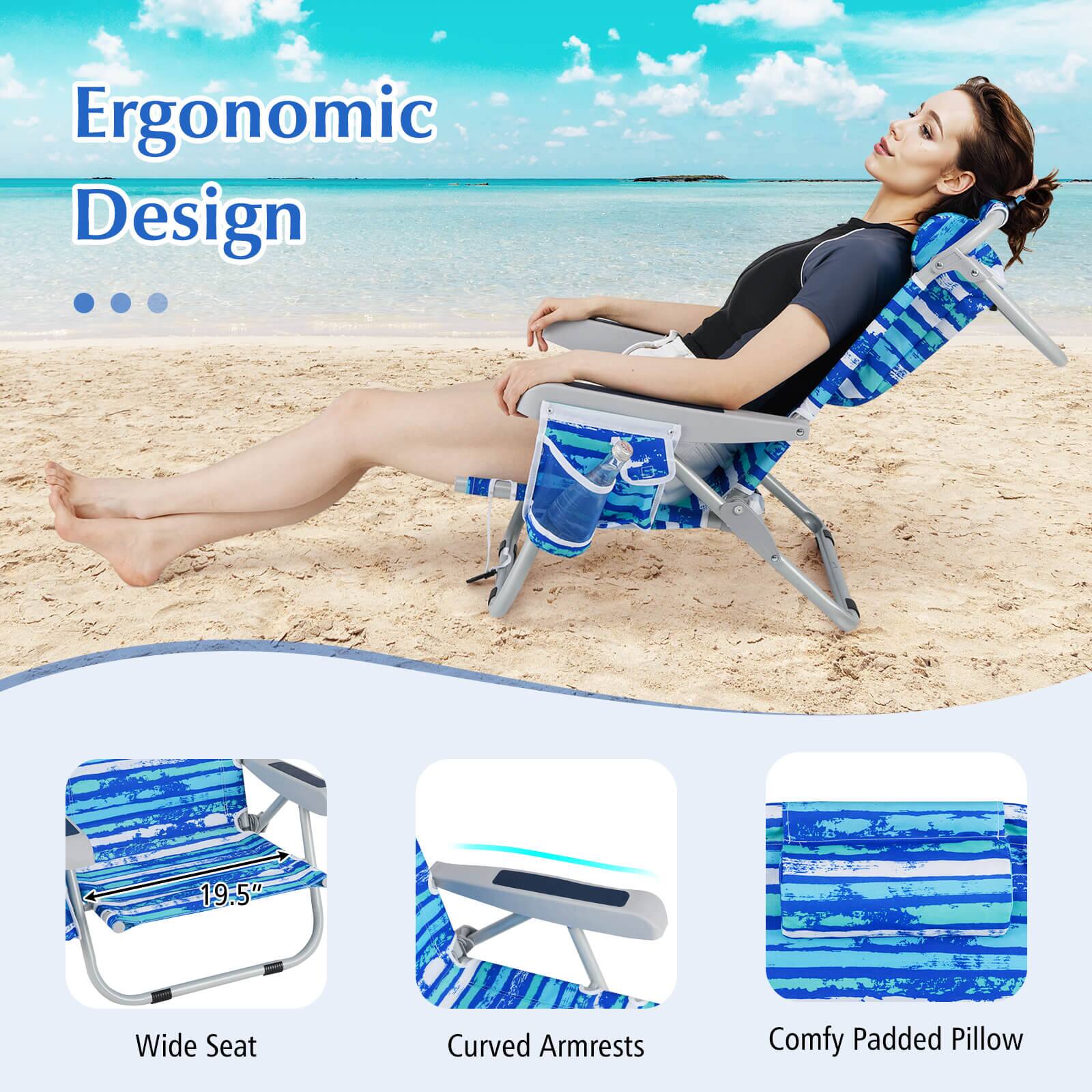 Ergonomic Design, 19.5" Wide Seat, Curved Armrests, Comfy Padded Pillow
