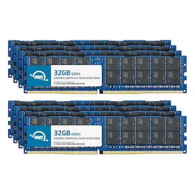 OWC 256GB (8x32GB) DDR4 3200MHz PC4 25600 CL22 2RX4 ECC Registered OWC 256GB (8x32GB) DDR4 3200MHz PC4 25600 CL22 2RX4 ECC Registered