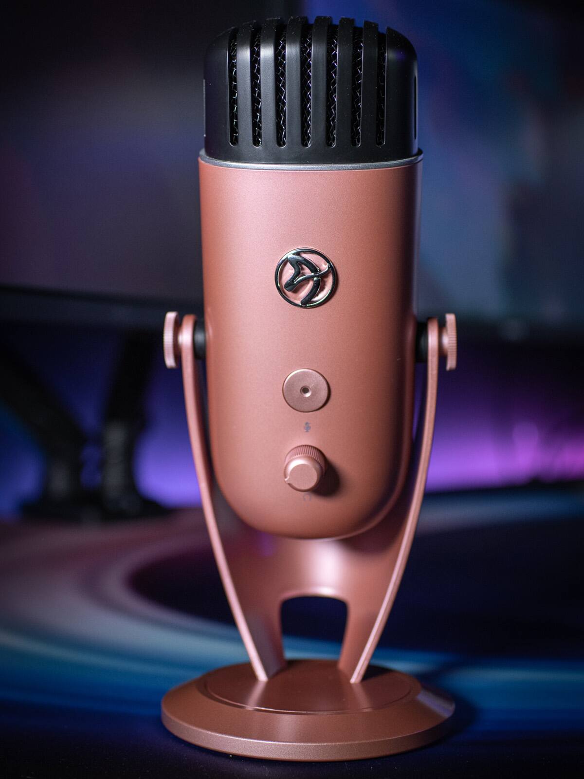 Left. Arozzi - Arozzi Colonna Microphone - Rose Gold - Rose gold.