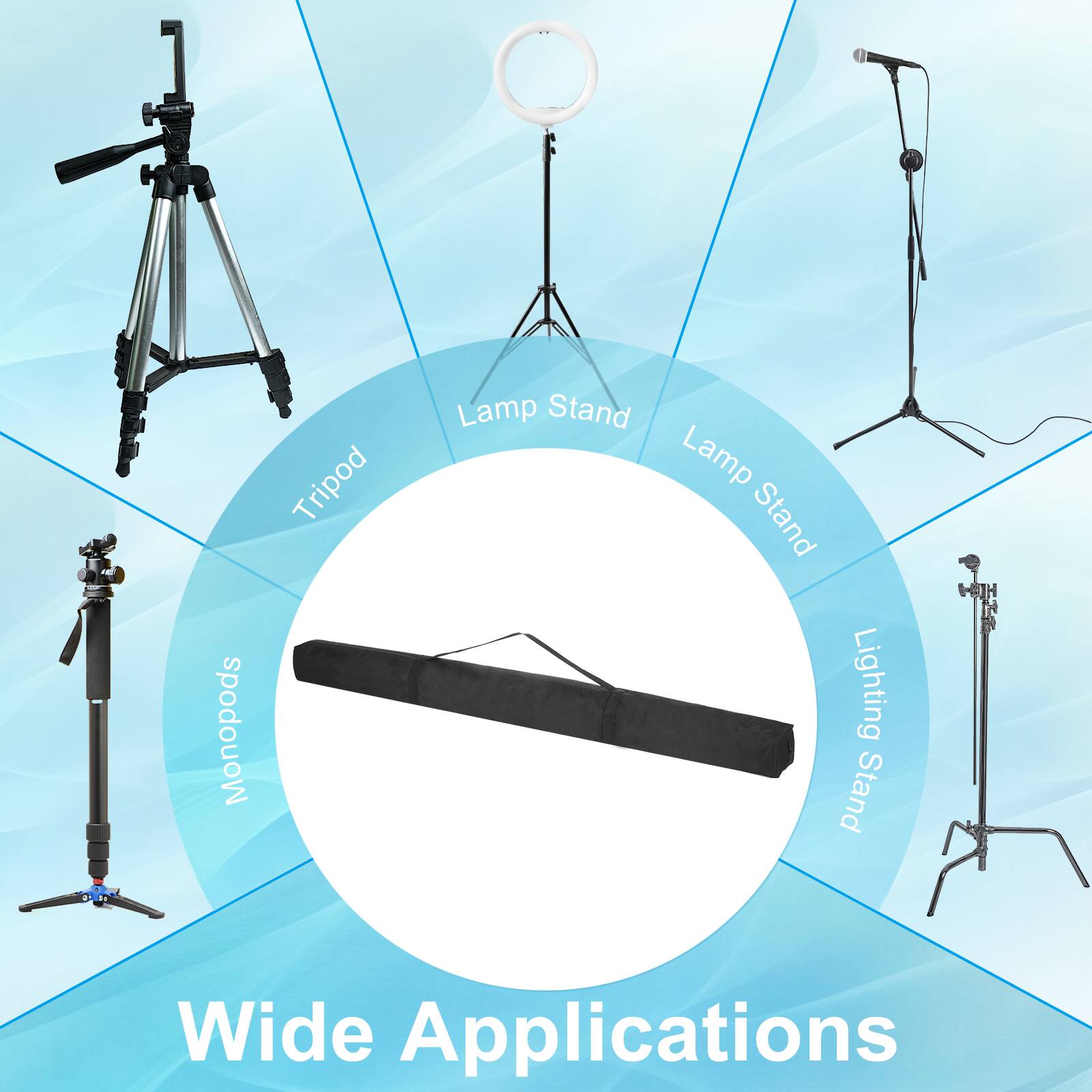 Monopods, Tripod, Lamp Stand, Lighting Stand, Wide Applications