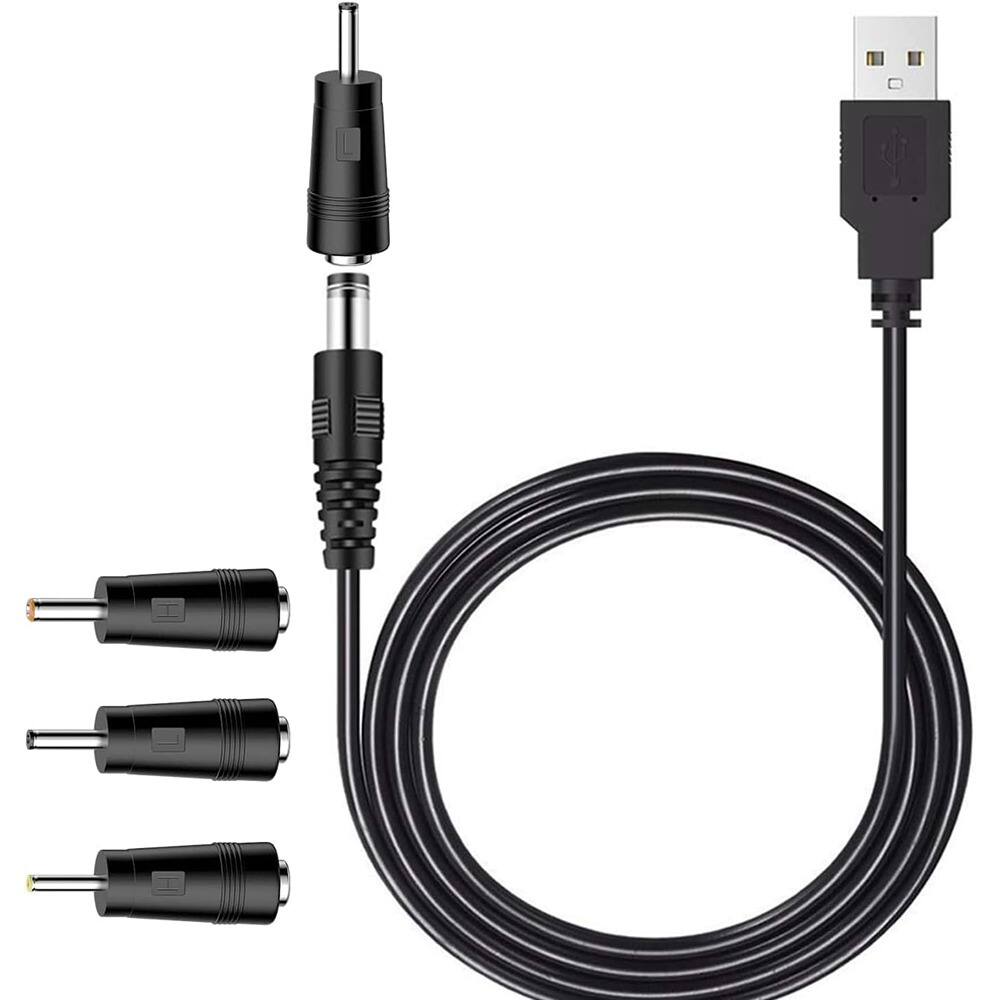 Left. MOSZAR LLC - Moon Lamp USB to DC Charging Cord for LOGROTATE, Mydethun & BRIGHTWORLD Lamps.