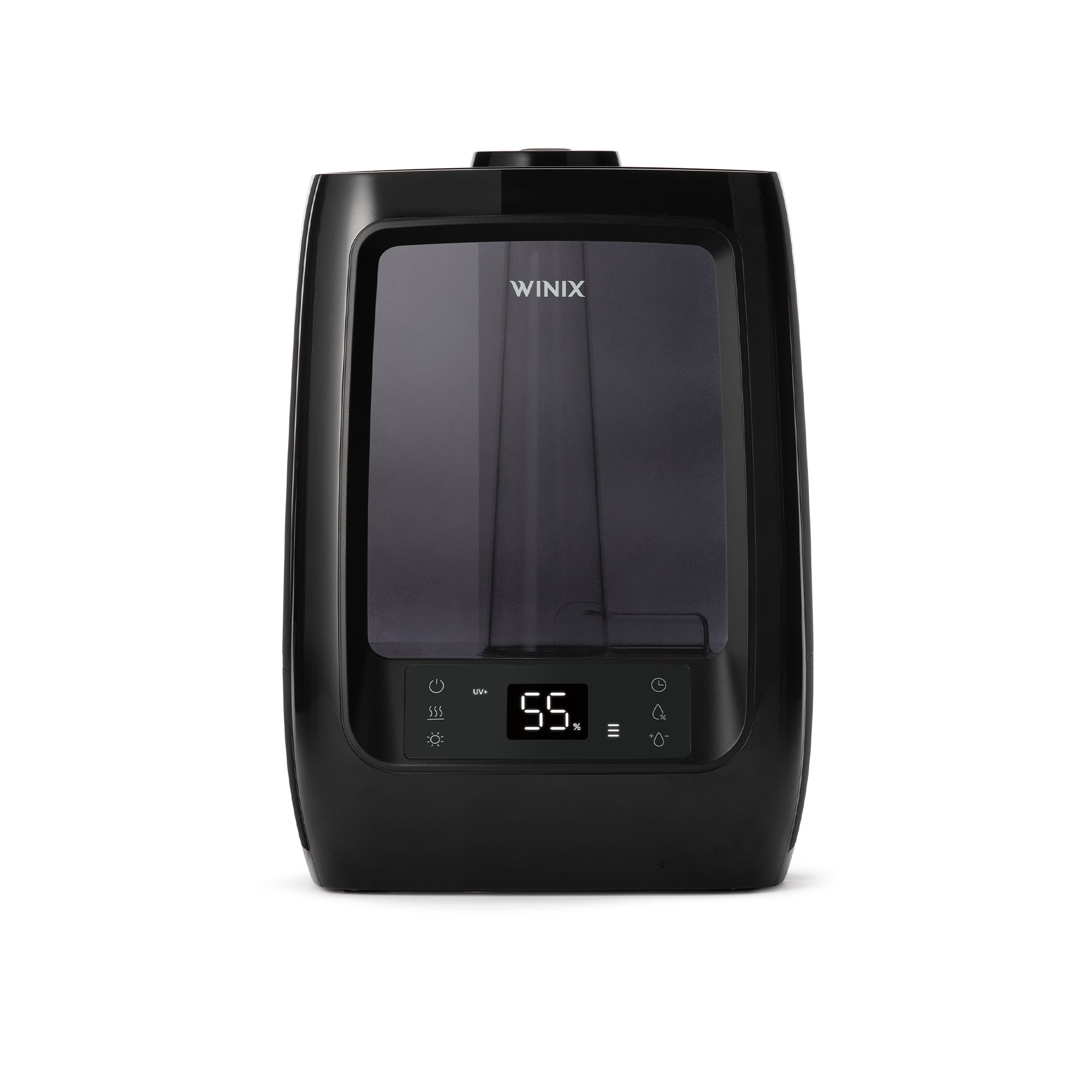 Front. WINIX - L200 Ultrasonic 2 Gallon Cool and Warm Mist Humidifier for Large Rooms with Essential oil Tray Lasts 120 Hours - Black.