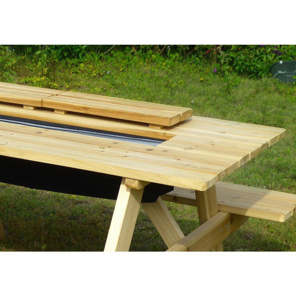 Alt View 3. Northbeam - Cooler Picnic Table Kit - Beige.